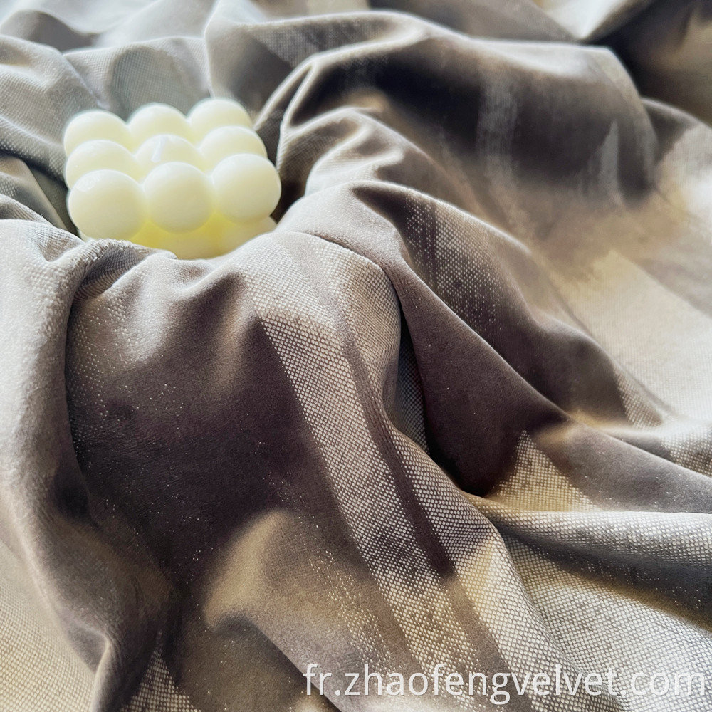 Embossed Velvet Glue Fabric